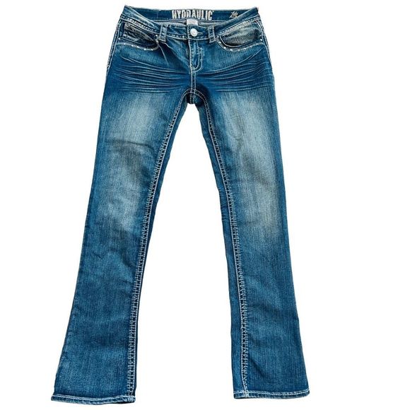 Hydraulic Jeans Womens Hydraulic Lola Micro Boot Jeans Embellished